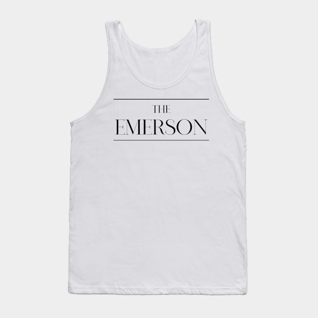 The Emerson ,Emerson Surname, Emerson Tank Top by MeliEyhu